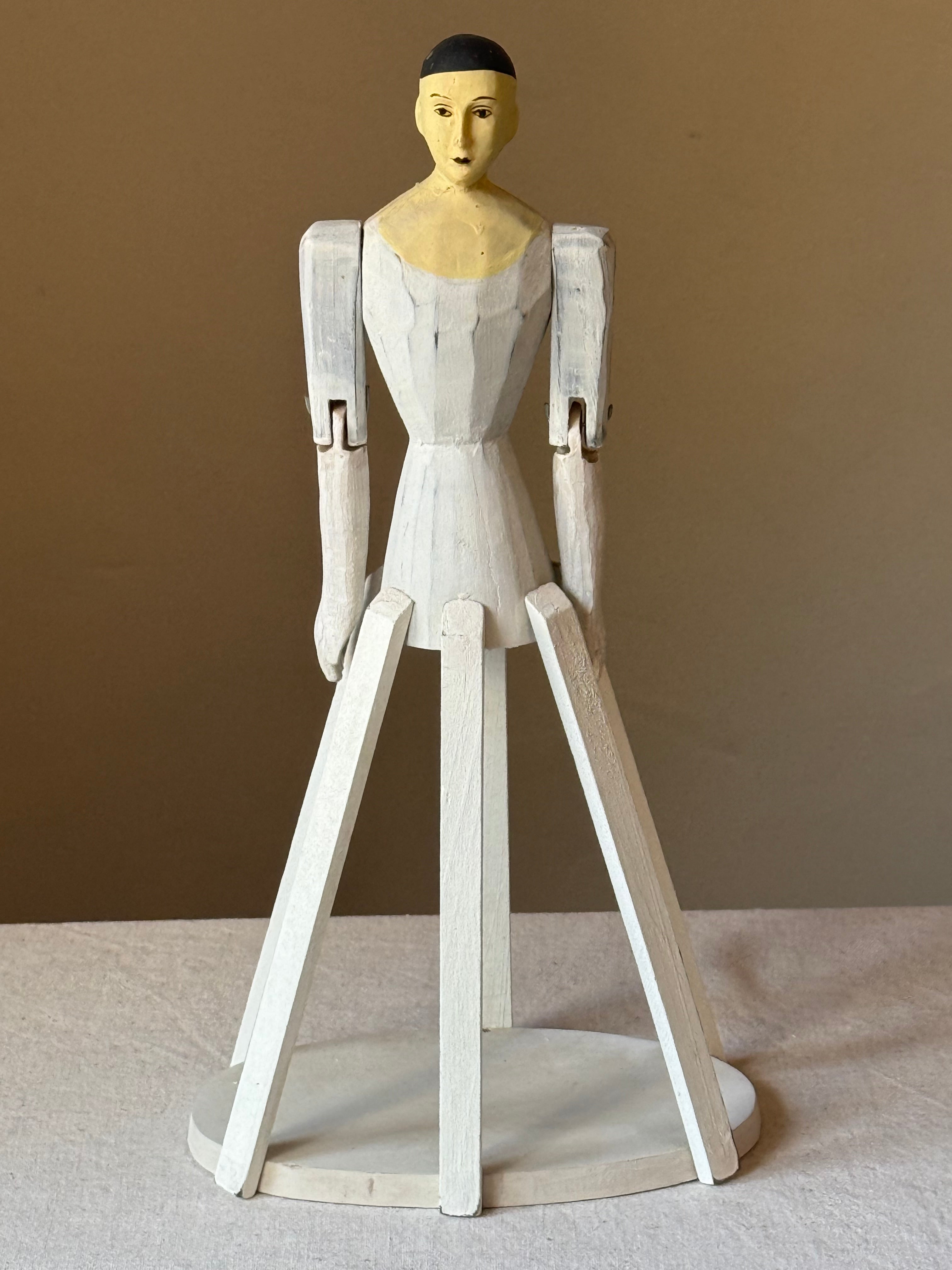 French Sourced Santos Style wooden Figure | Collectors | Cabinet