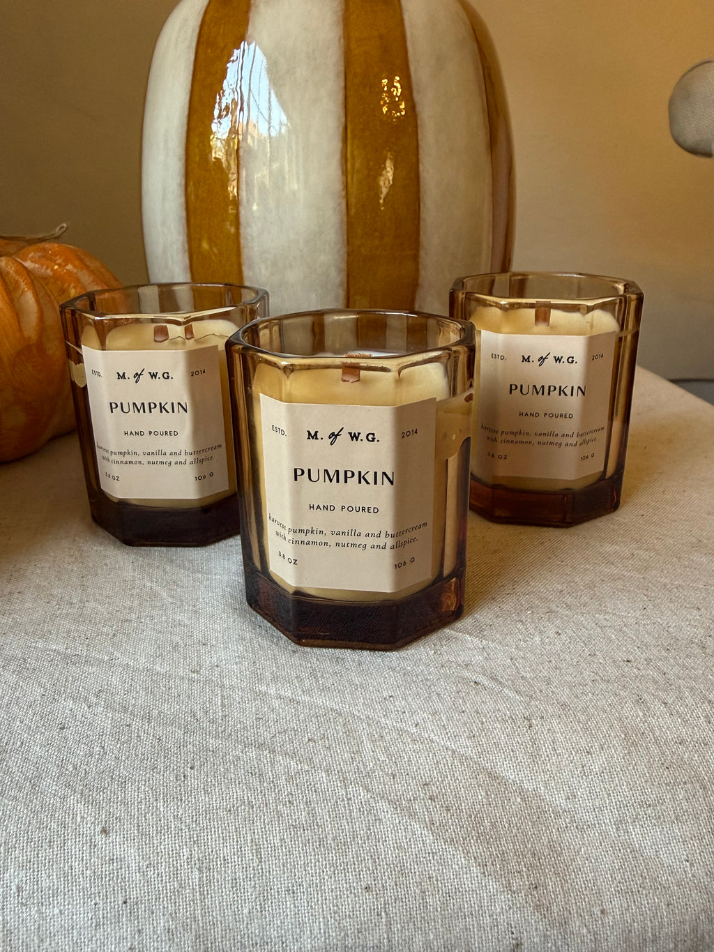 Pumpkin Hand Poured Candle | 100g