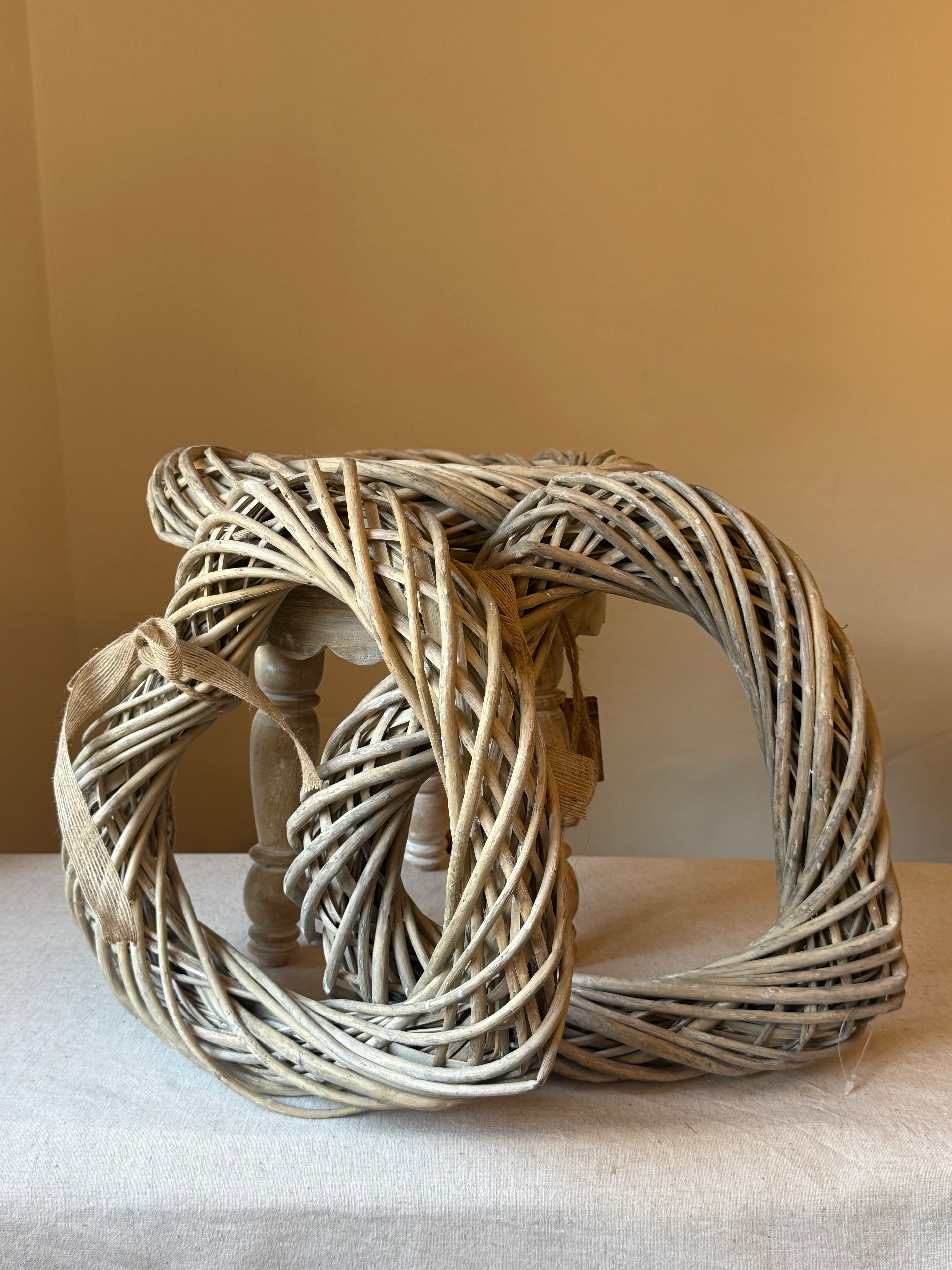 Natural Wicker Heart Decoration