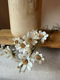 Faux White Cosmos Spray