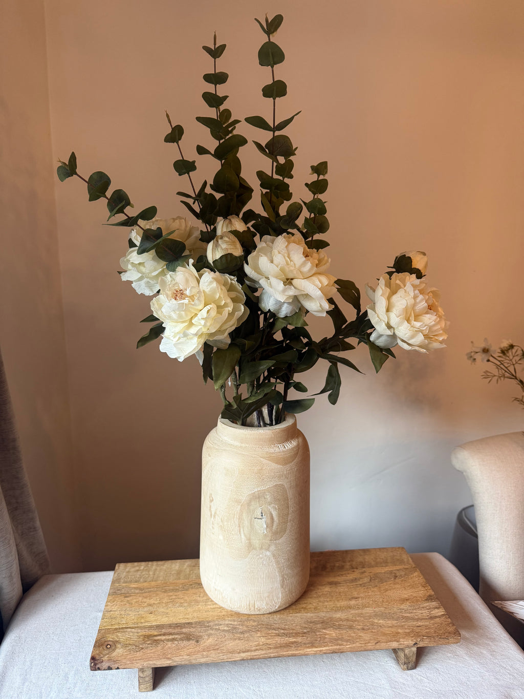 Natural Mango Wood Decorative Vase