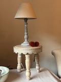 Natural Washed Wood Table Lamp