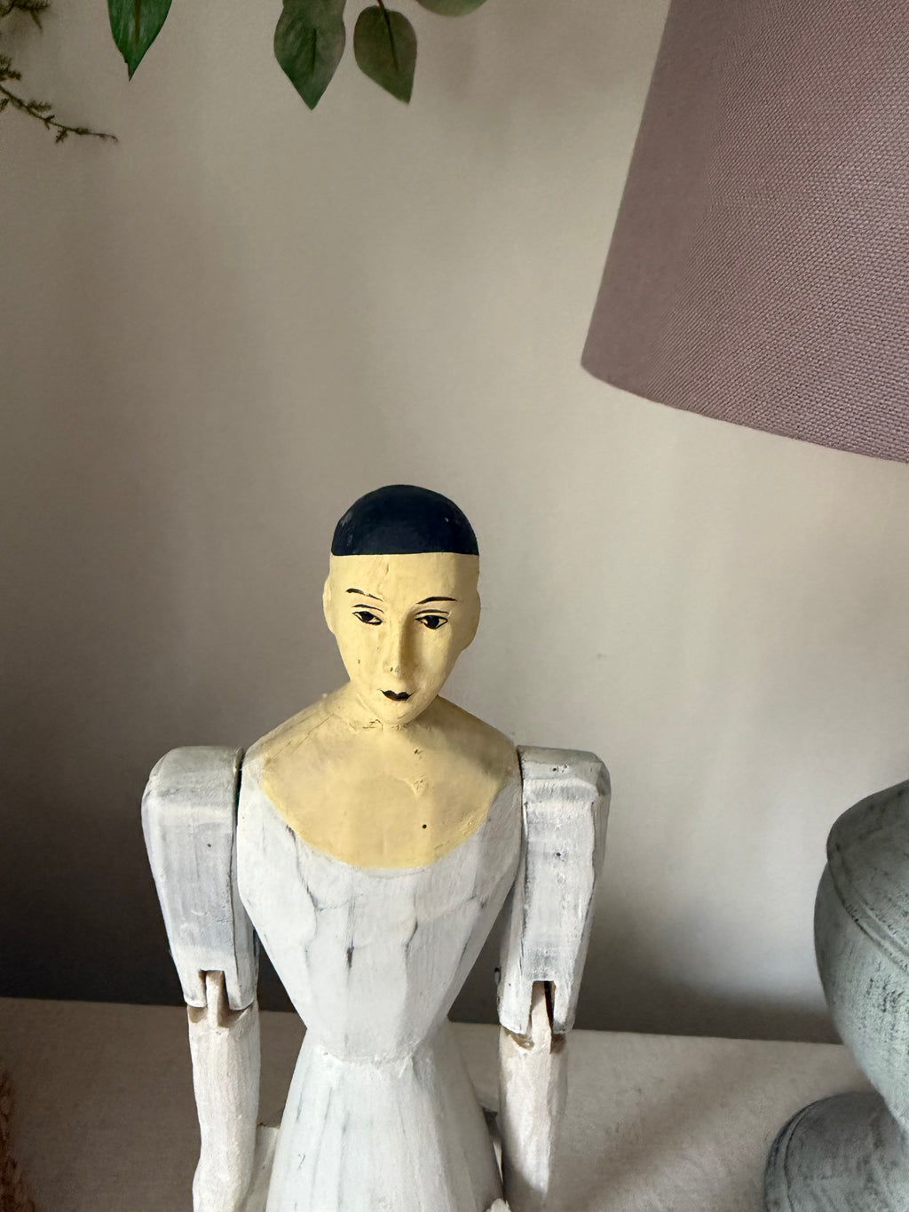 French Sourced Santos Style wooden Figure | Collectors | Cabinet
