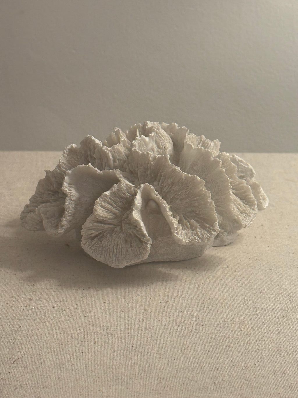 Decorative White Faux Coral Ornament