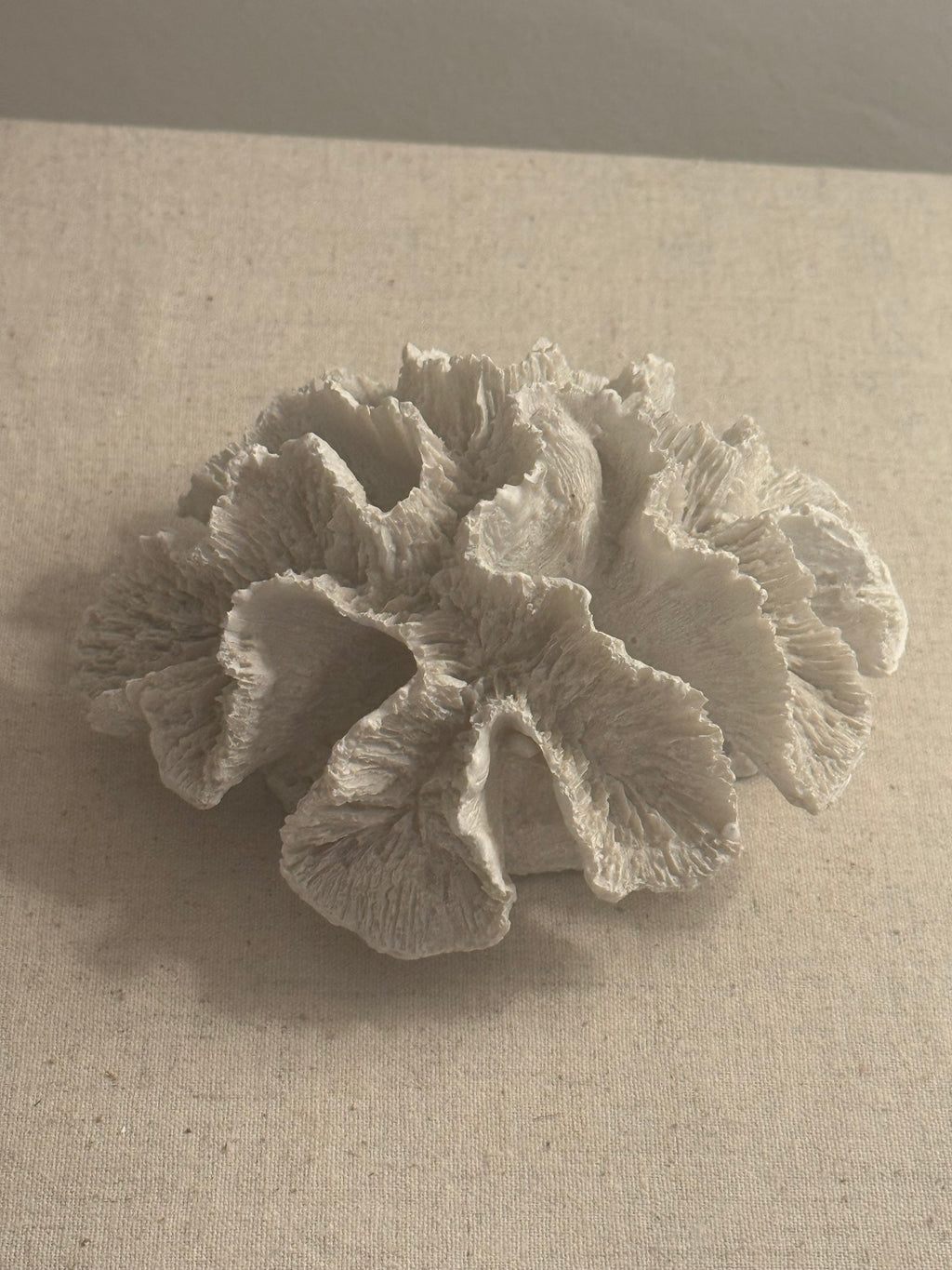 Decorative White Faux Coral Ornament