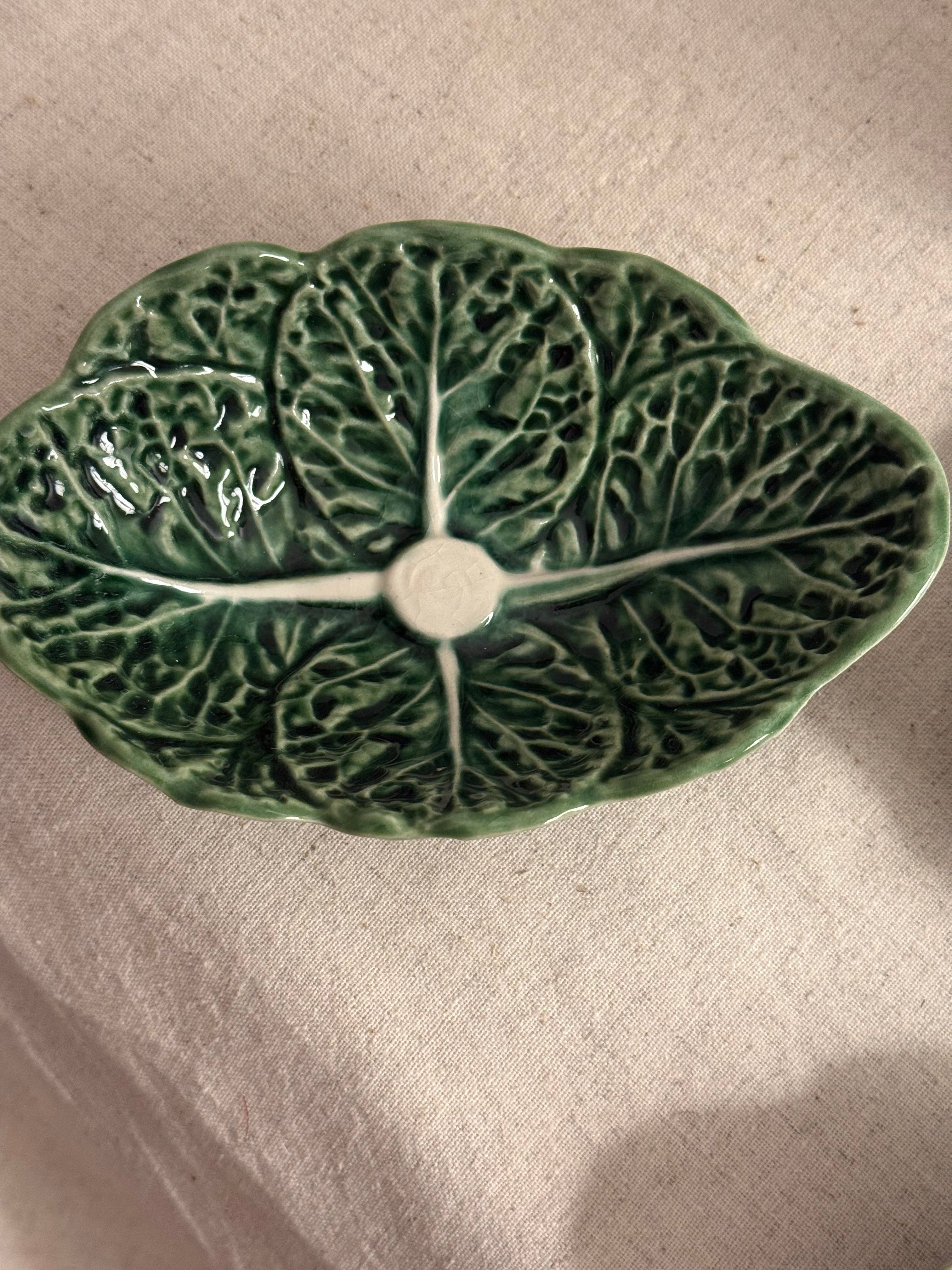 Set of 10 Portuguese Majolica Cabbage Leaf Bowls – Secla Portugal F882