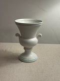 Vintage Devonshire Pottery White Ceramic Urn Vase